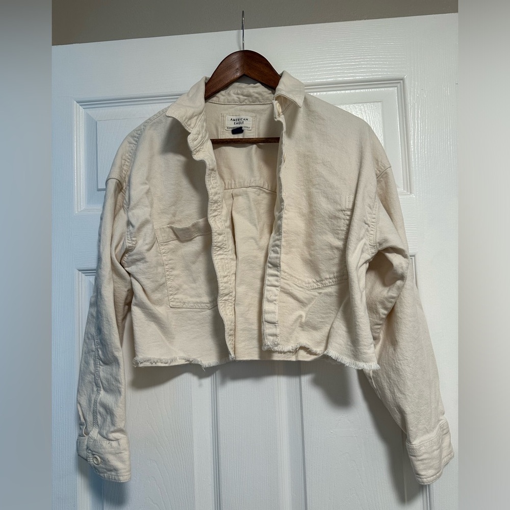 American Eagle Cropped Oversized Jacket - image 6